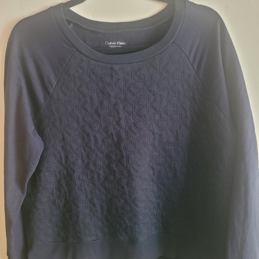 Calvin Klein Black Women's Sweatshirt Size Medium